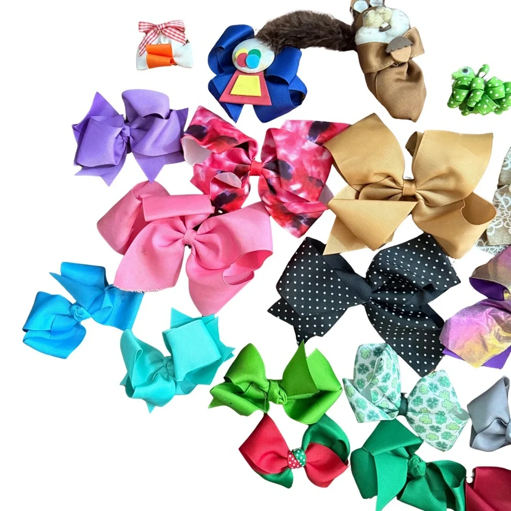 Colorful Hair‎ Bow Collection 24 Pieces